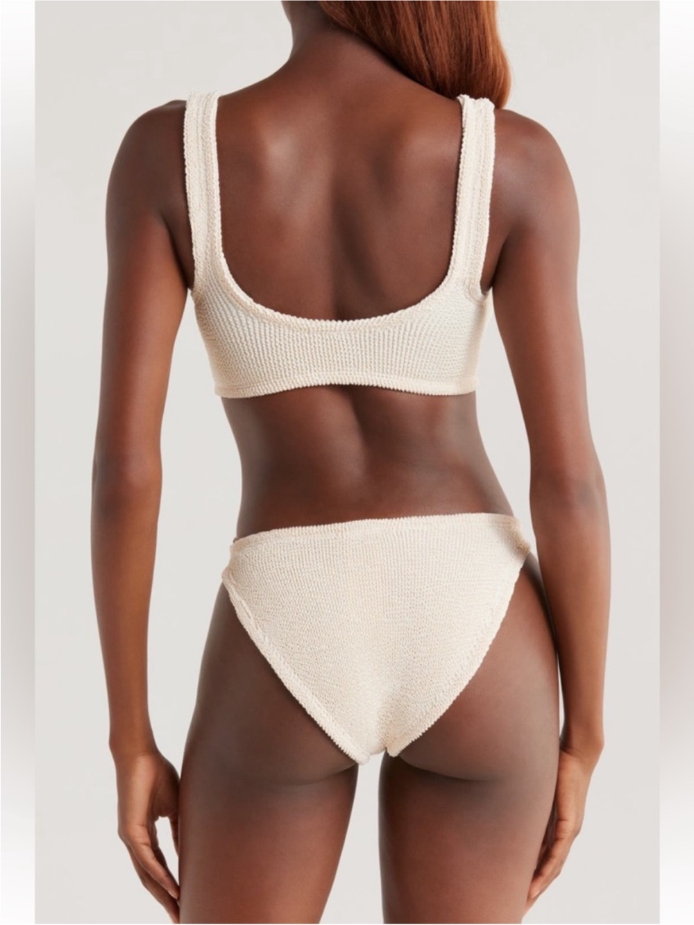 hunza g London julia bikini in dusty rose red - Picture 6 of 10